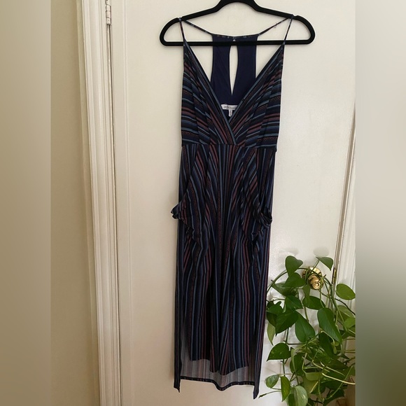 BCBGeneration Striped High Low Midi Dress - xs/s - Picture 3 of 11